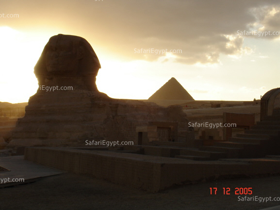 Sphinx at Sunset Cario, Egypt