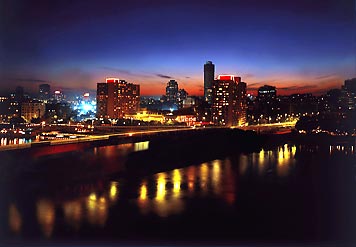 Cairo at Night, Marriott Hotel Cairo Egypt Accommodation