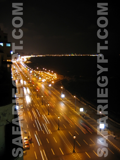 Photo Beautiful Alexandria at night, Alexandria Photo Egypt Alexandria Picture